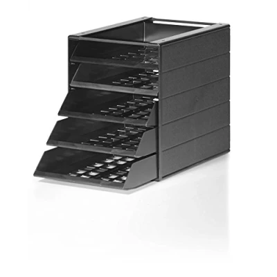 Obrázek Durable Zásuvkový box Idealbox Basic Modrý anděl 5 přihrádek, 1 kus, antracit, 1712003058