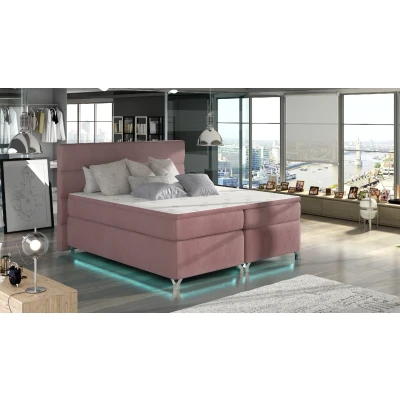 Obrázek Boxspring Amadeo 160x200 s LED podsvícením Materiál / Dekor: Mat Velvet 63