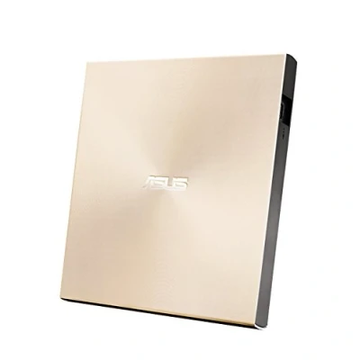 Obrázek Asus ZenDrive U9M externí vypalovačka DVD (pro Apple MacBook &amp; Windows PCs/notebooky, vč. USB C kabelu, vypalovacího softwaru a Nero Backup App, M Disc Support, 2. 0) zlatá