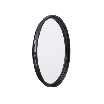 Obrázek Amazon Basics 77 mm kulatý UV ochranný filtr pro jasnější obrazy, chrání před prachem, nečistotami a poškrábáním
