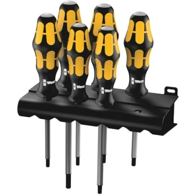 Obrázek Wera 977/6 Torx sada šroubováků Kraftform Wera: Šroubovací dláto + stojan, 6dílná, 05024410001