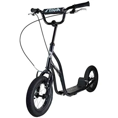 Obrázek STIGA Unisex Youth STR Air Kickscooter, černý, 12&quot;