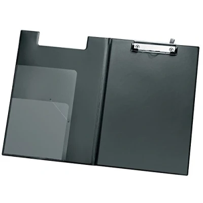 Obrázek Veloflex 4804980 Klip Board Komfort A4, z PVC fólie, Inkluisve průhledné kapsy, Černá