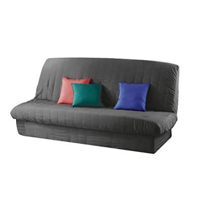 Obrázek douceur d&#039;intérieur Essential Clic Clac Mat Cover. 120 bis 140 cm 185 200 Polye. Uni Essentiel Polyester, Beton