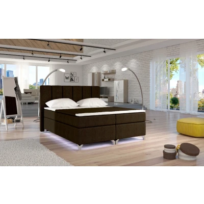 Obrázek Boxspring Basilio 160x200 s LED podsvícením Materiál / Dekor: Sawana 26