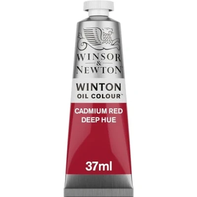 Obrázek Winsor &amp; Newton 1414098 Winton, feine hochwertige Ölfarbe 37ml Tube mit gleichmäßiger Konsistenz, Lichtbeständig, hohe Deckkraft, Reich an Farbpigmenten Kadmium Rot dunkel Farbton