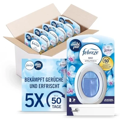 Obrázek Febreze Lenor Aprilfrisch Bad Osvěžovač vzduchu, kontinuální likvidace zápachu a prevence, 5 kusů