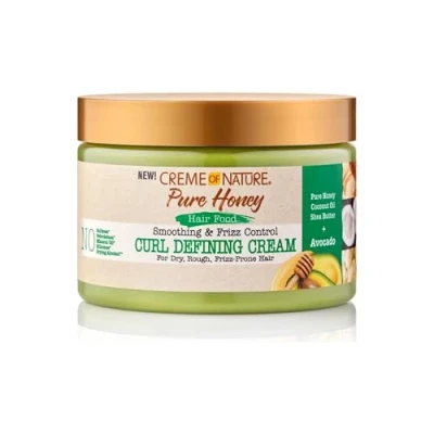 Obrázek Creme of Nature, Pure Honey Hair Food Avocado, formende mit Avocadoöl und Honig, definiert pflegt Locken, Behandlung für lockiges krauses Haar, Leave in, 326ml
