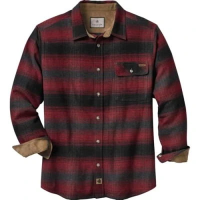 Obrázek Legendary Whitetails Herren Standard Buck Camp Flanellhemd, Cabin Fever Red Plaid, Größe L