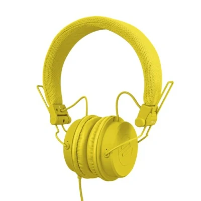 Obrázek Reloop RHP 6 DJ a Lifestyle sluchátka s vyladěným zvukem, lehká konstrukce bezpečný tvar, pro smartphony (Apple iPhone, Android), tablety, iPody, Mac PC, (žlutá), 18 cm