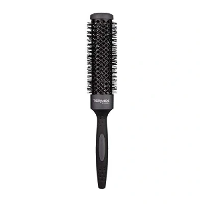 Obrázek Termix Evolution XL. Termický kulatý kartáč na vlasy s 3 cm delší keramickou trubicí pro dlouhé Redukuje díky ionizovaným vláknům a nepřilnavé trubici dobu schnutí. Průměr: 32 cm.