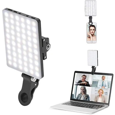 Obrázek Newmowa 60 LED video světel, 3200 5600 K, 3 světelné režimy a jas, 10stupňové stmívatelné světlo CRI95 + High Power Panel, vestavěné baterie pro telefon, iPhone, Android, iPad, laptop