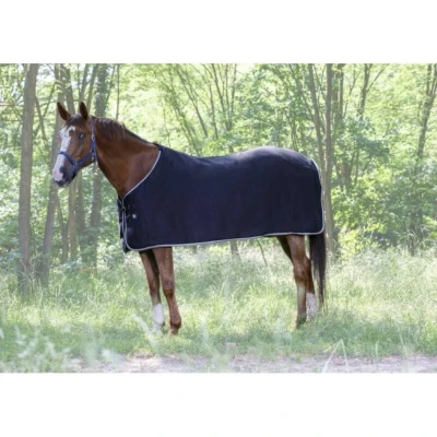 Obrázek Riding World fleece deken zwart/grijs