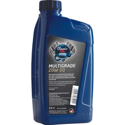 Obrázek Motorový olej EUROLUB Multigrade SAE 20W 50 Classic, 1 litr