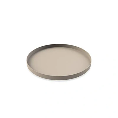 Obrázek Cooee Design Podnos Circle z ušlechtilé oceli v barvě písku, rozměry: 30 cm x 2 cm, HI 012 SA