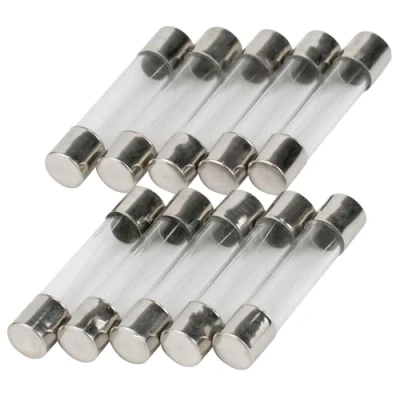 Obrázek 10dílné balení SeKi jemná pojistka 0,25 A (250 mA), 6 x 30 mm, nosič; skleněná 250 V