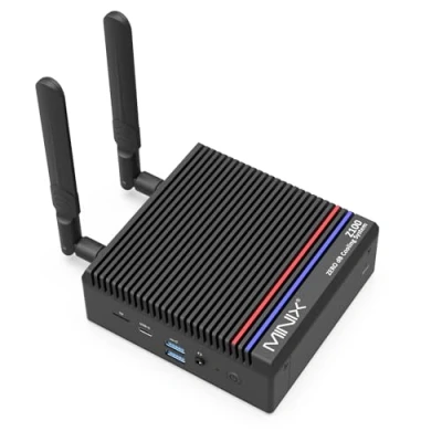 Obrázek MINIX Z100 0dB lüfterloser Mini PC, Intel N100 12th Gen 16GB DDR4, 512GB M.2 PCIe 3.0 x 4 SSD Win 11 Pro Desktop Computer, 4K Dual Display/2,5G LAN/USB C/WiFi 6/Automatisches Einschalten