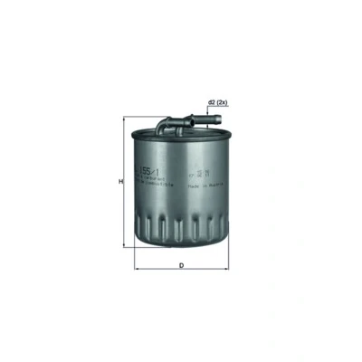 Obrázek MAHLE KL 155/1 palivový filtr