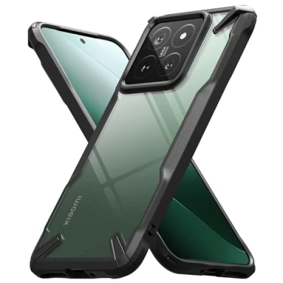 Obrázek Ringke Fusion X Case kompatibilní s Xiaomi 14 pouzdro, odolný TPU nárazník proti poškrábání PC zadní strana pouzdro na mobil pro černé