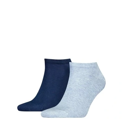 Obrázek Tommy Hilfiger Pánské ponožky Sneaker dvojité balení černé, light blue melange