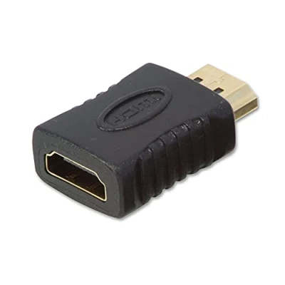 Obrázek LINDY 41232 HDMI CEC Less Adapter Type A Male to Female, Remove line termination Pin 13 Compatibility Fix problem solver EasyLink SimpleLink Anynet+ BRAVIA Sync, Black