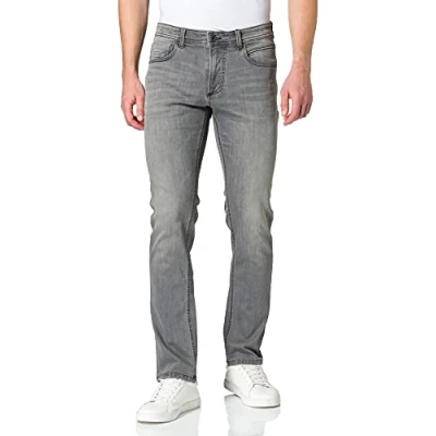 Obrázek camel active Pánské džíny Regular Fit s 5 kapsami z bavlny, Šedá