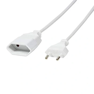 Obrázek LogiLink CP125 síťový kabel Euro CEE 7/16 zástrčka do zásuvky, 1 m bílý