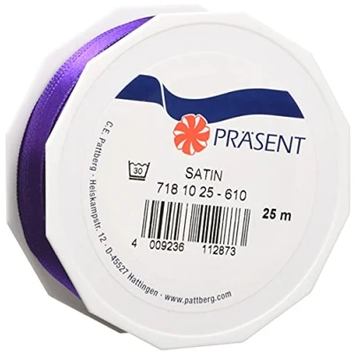 Obrázek PRÄSENT C.E. Pattberg Satin Pistazie (grün), 25 m Satinband zum Einpacken von Geschenken, 10 mm Breite, Geschenkband Dekorieren &amp; Basteln, Dekoband, Anlass
