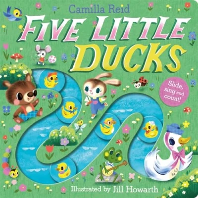 Obrázek Five Little Ducks: A Nursery Rhyme Counting Book for Toddlers (Slide and Count Books Camilla Reid, 1)
