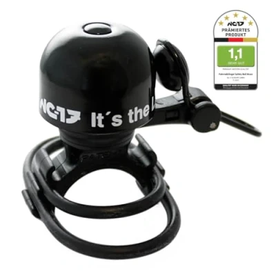 Obrázek NC 17 zvonek na kolo Safety Bell Brass1 / houkačka jízdní mosaz černá