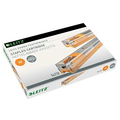 Obrázek Leitz Power Performance Heavy Duty Kazety se sponkami K8, pozinkované, box s 5 kazetami, x 210 sponek, 55920000