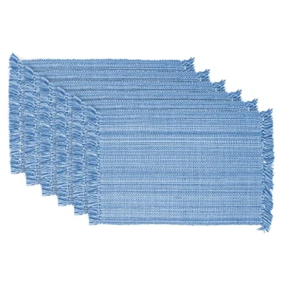 Obrázek DII Varigated Collection Tabletop, placemat Set, Light Blue 6 Count