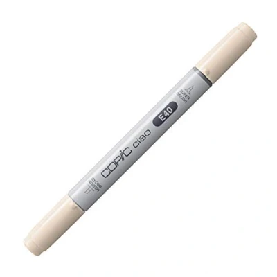Obrázek COPIC Ciao Marker typ E 40, Brick White, univerzální zvýrazňovač rozvržení, se středně širokou a štětcovou špičkou