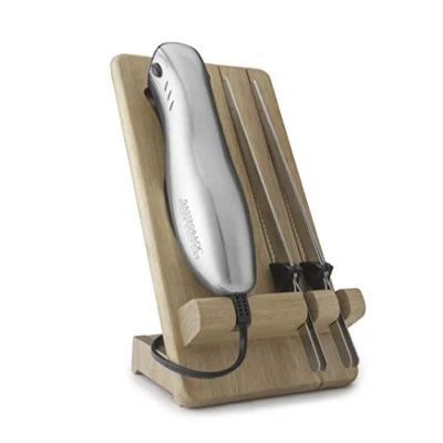 Obrázek Gastroback Elektrický nůž 41600 Home Culture Design , kryt INOX, 120 W, vč. čepele s více střihem a zoubkovaným ostřím, stříbrný