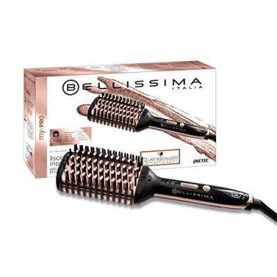 Obrázek Bellissima My Pro Magic Straight Brush PB11 100, elektrische Glättbürste, 3 beheizte Außenseiten, Ionen Technologie, Keramikbeschichtung, Temperaturregelung von 160 C bis 210