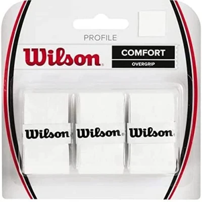 Obrázek Wilson Unisex omotávka Profile 3 Pack Overgrip, bílá, NS EU