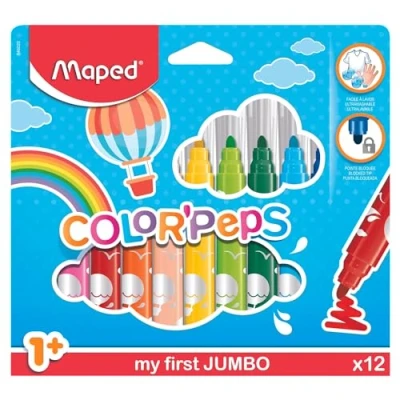 Obrázek Maped M846020 Maxi Color Peps fixy 12 kusů kartonové pouzdro
