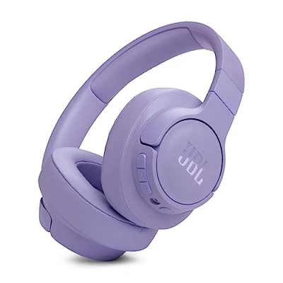 Obrázek JBL Tune 770NC bezdrátová sluchátka přes uši s adaptivním potlačením okolního šumu a skládacím designem výdrž baterie až 70 hodin funkcí rychlého nabíjení fialová