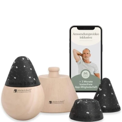 Obrázek Liebscher &amp; Bracht Originální sada tlačítek: Světelná osteopresura pro účinnou léčbu bolesti i spouštěcí body, masážní akupresura, knoflík Made in Germany, cvičení v aplikaci