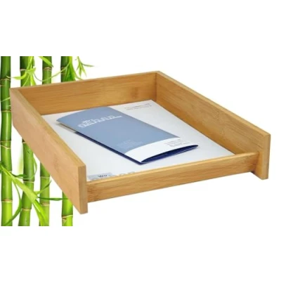 Obrázek Wedo 061807 odkládací přihrádka A4 bambusová stohovatelná, hnědá