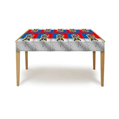 Obrázek Folat B01BFHW6WG 62853 Rytíř ubrus 130x180 cm, potištěný vzor, vícebarevný, cm