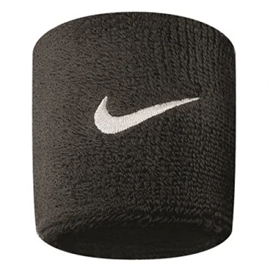 Obrázek Nike Swoosh Náramkové pásky černé / bílé, dvoudílné
