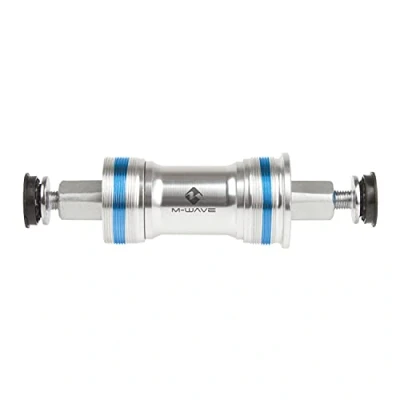 Obrázek M Wave Unisex Adult Carousel BB BSA SQ kompaktní vnitřní ložisko, stříbrná/modrá, pro 68 mm kryt, L1: 115 mm, L2 24