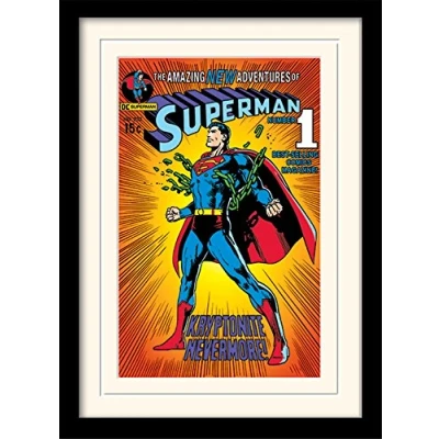 Obrázek Pyramid International Superman (Kryptonite) 30x40 cm montiert und gerahmt, Mounted 250GSM PAPERWRAP MDF, Mehrfarbig, 44 x 33 4