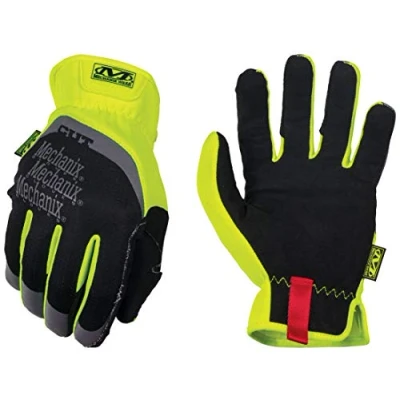 Obrázek Mechanix Wear FastFit® E5 Handschuhe (Large, Schwarz/Fluoreszierendes Gelb)