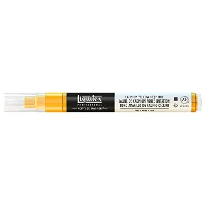 Obrázek Liquitex Profesionální malba akryl zvýrazňovač akrylová barva, kadmium žlutá tmavá imitace, akrylový popisovač 24 mm hrot