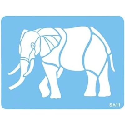 Obrázek Pme SA11 JEM slon šablona, plast, Blue, cm, 15 x 1 jednotky