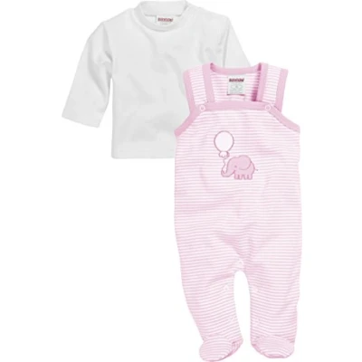 Obrázek Schnizler Unisex dětské dupačky Interlock slon dupačky, 14 růžová, 68