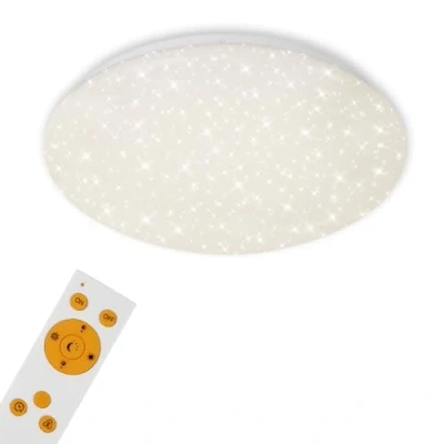 Obrázek BRILONER LED stropní svítidlo s hvězdnou oblohou, dálkovým ovládáním, nastavitelná od teplé bílé po studenou bílou, lampa, svítidlo, lampa do obývacího pokoje, ložnice,