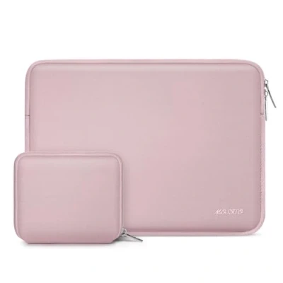 Obrázek Mosiso voděodolné pouzdro, lycra, sleeve, kapsa, taška na laptop, ochranné taška/batoh notebook, Baby růžová